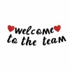 Vrogadso Welcome to The Team Banner Black Glittery New Employee