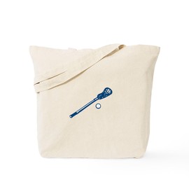 CafePress Lacrosse Outline Tote Bag Reusable Natural Beige Canvas Shopping Bag