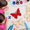 HOZEON 80 PCS Wooden Butterfly Crafts - Wooden Butterfly Cutouts