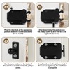 Pack of 6 Door Latch with Touch Release, Push to