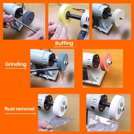 AmaCupid Grinding Wheel, Buffing Wheels Kit 3 inches (7 Pieces). for Mini Small Polishing Machine, Electric Drill. Sharpening, Rust Removal, Polishing. for Home DIY