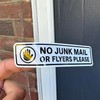 No Junk Mail Sticker for Letterbox Door or Window/Effective Deterrent