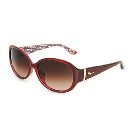 Salvatore Ferragamo SF683SA Sunglasses, pearl red/brown gradient
