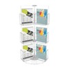 WUPYI Rotating Display Stand,3 Tier 12 Pocket Spinning Acrylic Business