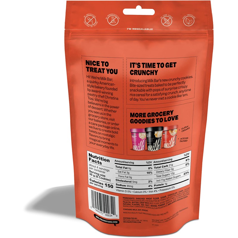 Milk Bar Cookies Brwn Bttr Cho Ch 4.5 OZ