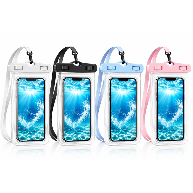 Waterproof Phone Pouch for Swimming & Water Sports – Transparent