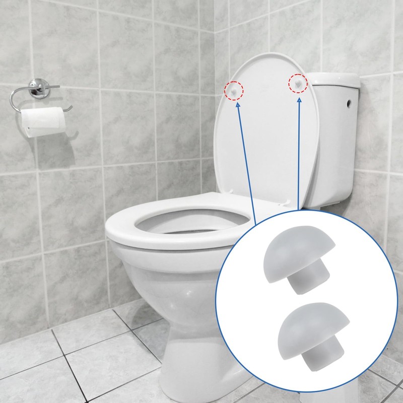 Lotbun Toilet Seat Damper Plastic, Toilet Lid Stopper, Toilet Seat