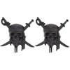 Skull Emblem Car Badge Sticker Car Side Rear Front Hood