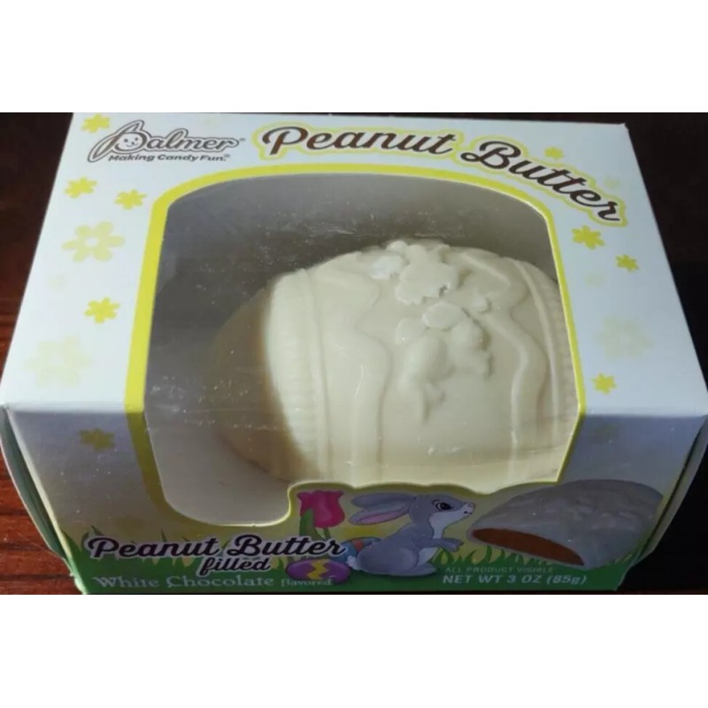 Palmer Easter Egg Palmer Peanut Butter Filled White Chocolate Flavored
