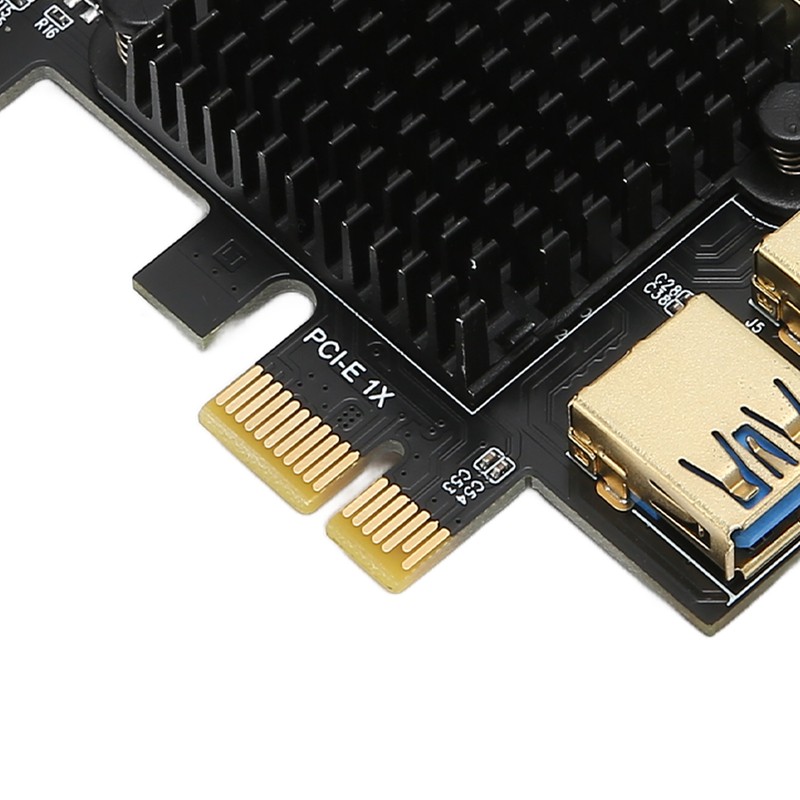 PCI E 1 to 6 Riser Card IC Heat Sink