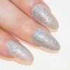 False Nails Bling Art Silver Gel Nails Stiletto Almond 24
