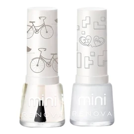 Esmaltes de uñas Renova Mini Duo Kiki y Brillo cada uno 7.7ml