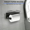5-Pieces Matte Black Bathroom Hardware Accessories Set,SUS304 Stainless Steel Wall
