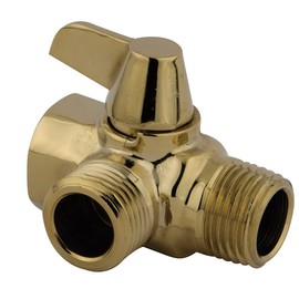 Kingston Brass K160A2 Designer Trimscape Showerscape Wall Mount Shower Arm Diverter, Polished Brass