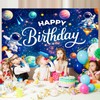 4signalballs Space Themed Birthday Backdrop for Kids, 6x4ft Rocket Astronaut
