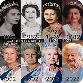 HM Queen Elizabeth 11 1926-2022 Aluminium Square Fridge Magnet Fantastic Souvenir, Multicolor, Square = 6cm x 6cm