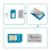 Refined® Sim Card Adapter 5in1 Nano Micro Standard Sim Card
