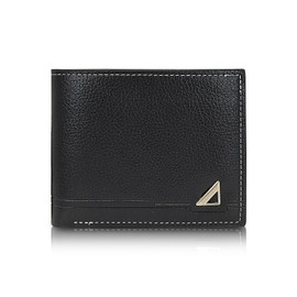 Energather Men's PU Leather Wallet for Men, Men's Leather Wallet with Double Slots for Cash, Credit Card, Debit Card, Receipt, black, S, Casual