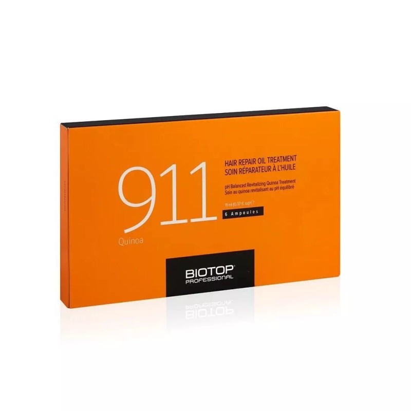 Biotop Professional 911 Quinoa Hair Repair Oil Treatment Ampoules (6