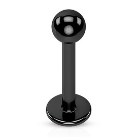 Autiga Labret Piercing Lip Piercing Monroe Madonna Medusa Stud Ball, Stainless Steel, Without Stone