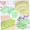 DOITOOL 11pcs Geometric Drawing Template Set Plastic Ruler Stencils for