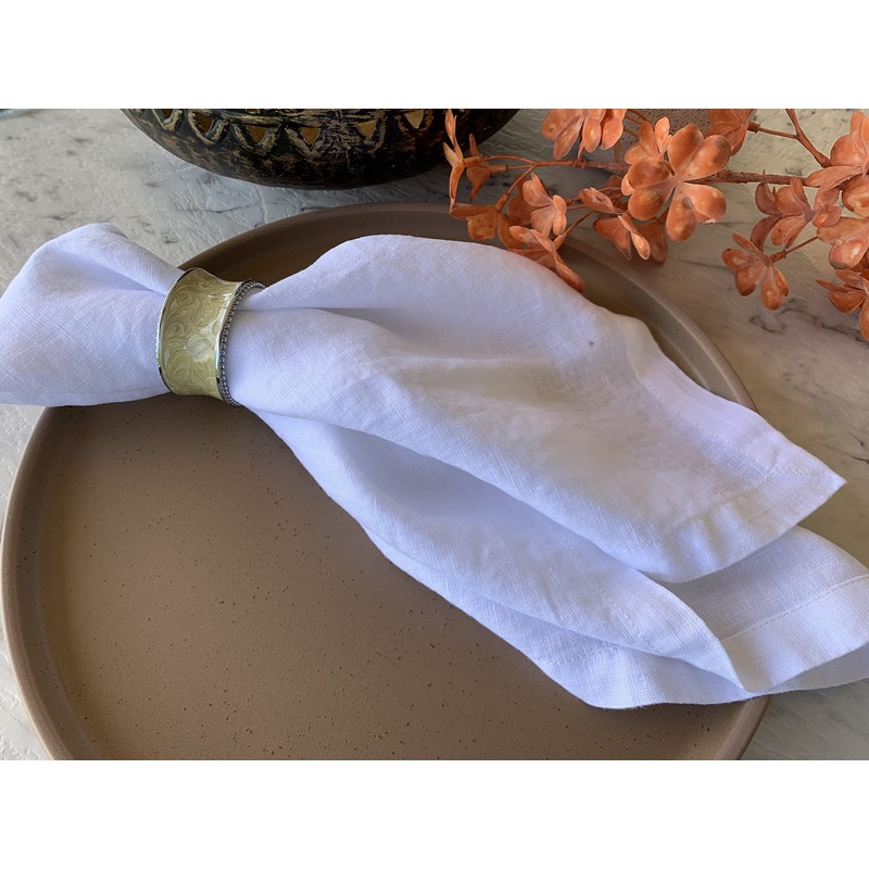 Linen Napkins –100% French Flax – Stonewashed Pure Linen Cloth