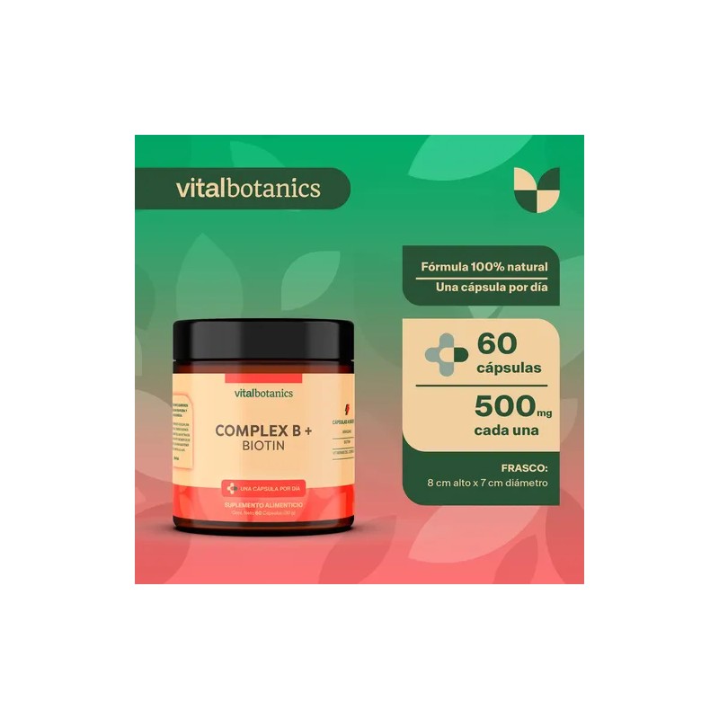 Vitaminas Complejo B Biotina Arandano 60 Capsulas