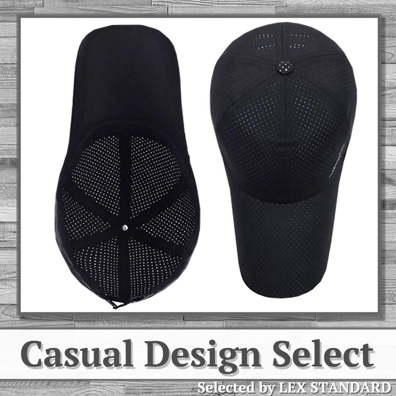 LEX STANDARD CH014 Men's Cap, Mesh, Wide Brim, Logo, Sports,