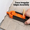 2pcs Adjustable Locking Profile Scribing Ruler – Irregular Contour Gauge