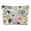 iapodiad Makeup Bag Spring Flowers Cosmetic Bag Mini Portable Travel