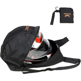 Peicees Motorcycle Helmet Bag Folding Lightweight Motorcycle Backpacks for Men Waterproof Large Capacity Cycling Motorcycle Helmet Backpack Riding Storage Bags