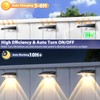 Solar Fence Lights Outdoor 8-Pack, Waterproof Fence Light Solar Powered