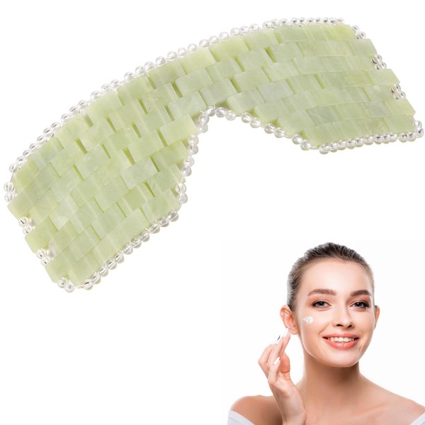 Jade Eye Mask, Facial Cooling Mask with 100% Real Jade