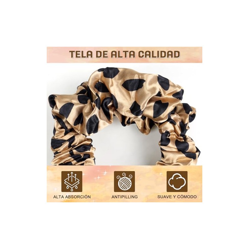 Rulos para Cabello Sin Calor Leopardo - Rizador de Cabello