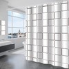 GRICOL Shower Curtain Waterproof Polyester Fabric Washable Bath Curtain with
