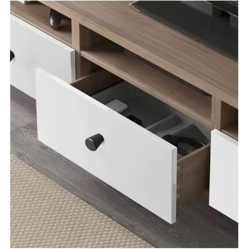 Mokife Drawer Knobs Black Matte, 6 Pack Modern Kitchen Cabinet