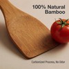 Krysclove Natural Carbonized Bamboo Spoons for Cooking,Dark Premium Bamboo Kitchen
