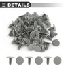 Motoforti Universal Car Bumper Clips, Car Rivets Retainers, 8mm, Plastic,