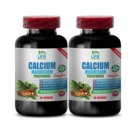 LIFE Nutrition Wellness balance - CALCIUM AND MAGNESIUM - natural flow 2 Bottles 120 Capsules
