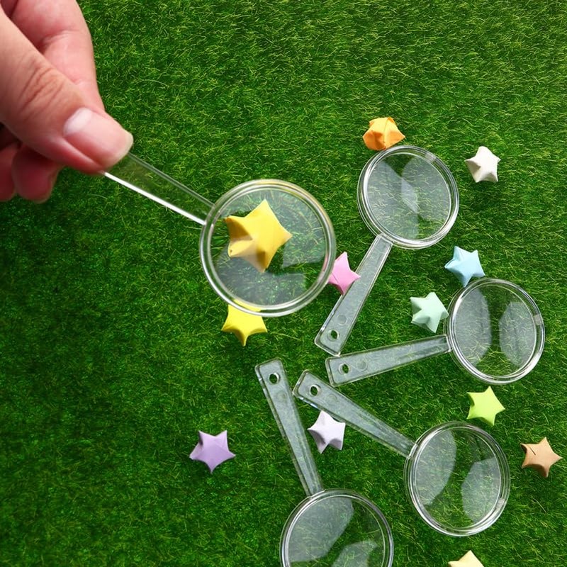 ORFOFE 24 Piezas Lupa De Lectura Plástica para Niños Lente