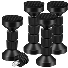 Furniture Fall Prevention Stiff Rods, Set of 4, Mounting Height 1.6 - 4.3 inches (4.2 - 11 cm), Earthquake Prevention, Tension Rod, Disaster Prevention Goods, Protective Pad, Double Sided Tape