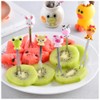 Fruit Fork, Cute Set of 6 Fruit Forks with Holder