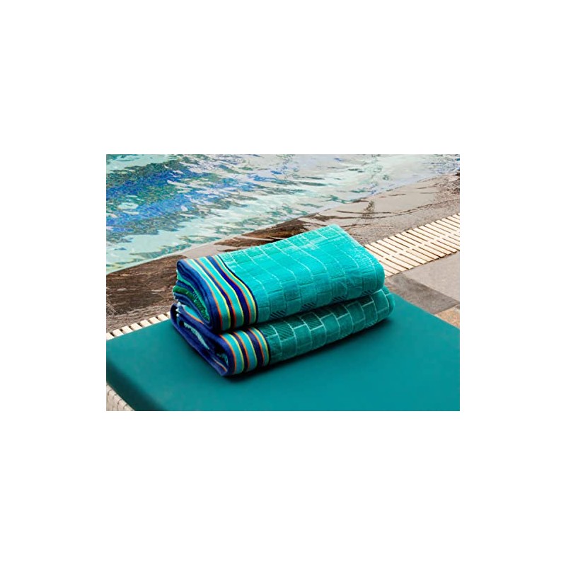 COTTON CRAFT Oversized Luxury Beach Towels - 2 Pack