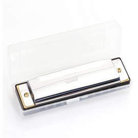 Armonica de Blues 10 Agujeros 20 Tonos, Harmonica para Principiantes y Profesionales, Llave Principal C, Armónica para Principiantes Adultos y Niños, Regalos para Seres Queridos/Amigos/Niños, Plata