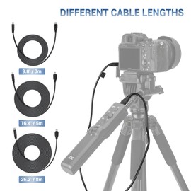 JJC 5M Dedicated Connecting Cable Cord for JJC SR-F2 TP-F2 TP-F2K TPR-M1 TPR-U1 Remote Commander, PVC Multi-Terminal Cable Compatible with Sony Camera/Camcorder with Multi-Terminal Connector
