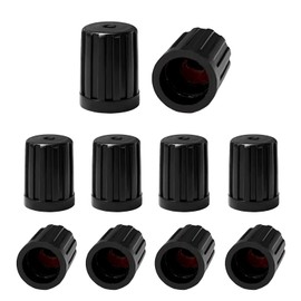 BWBWND 8 PCS Plastic Tire Valve Stem Caps, Dustproof Long Air Valve Covers with O Rubber Ring, Airtight Seal Universal Stem Cover Replacement for Cars SUVs Trucks Motorcycles (Flat Top)