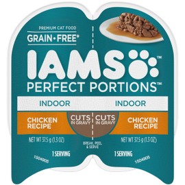 IAMS Perfect Portions Healthy Grain Free Wet Cat Food,Pack of 24