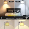 mukuxin LED Floor Lamps for Living Room, 12W Modern Arc