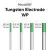 WP GREEN 3/32" Pure Tungsten Electrode TIG Welding 10-Pack (Pure