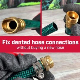 Chapin International 6-9469: Male Garden Repair Connector with Clamps, Hose Mender Fittings, Set of 4, Metallic